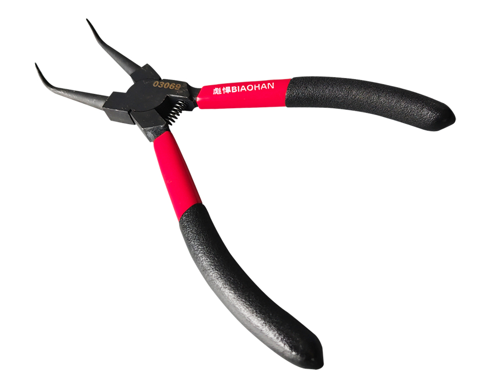 鉻釩鋼德式卡簧鉗（內(nèi)彎）